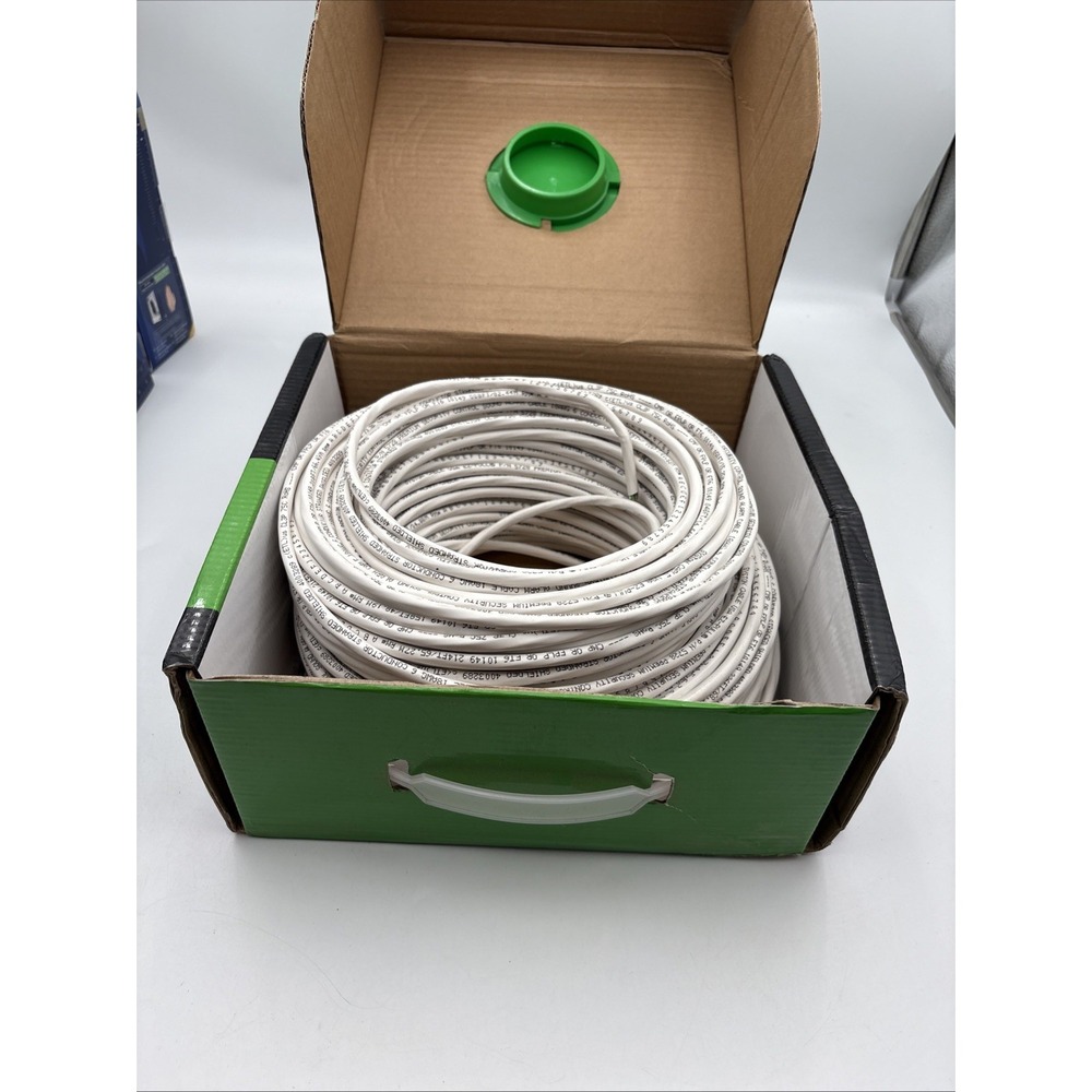 Syston 5728-SB-WH-250 18/6 AWG Shielded Security Alarm Cable 250ft White CMP